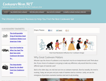 Tablet Screenshot of cookwaremom.net